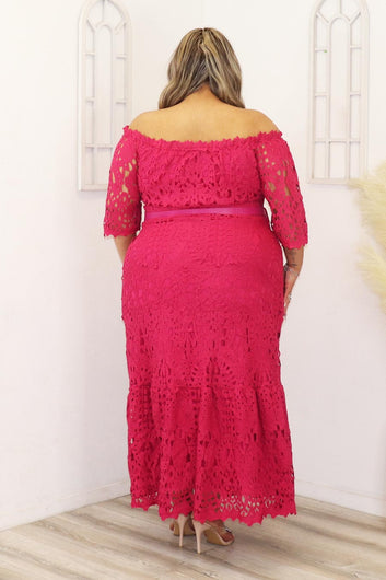Arlene Off Shoulder Lace Dress Divas Boutique