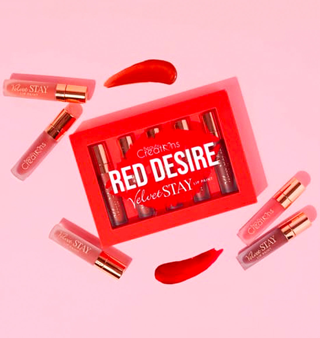 Red Desire Velvet Stay Set