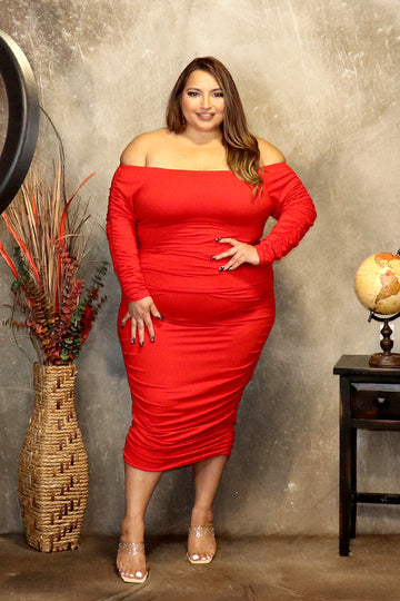 Mayela Red Dress Divas Plus